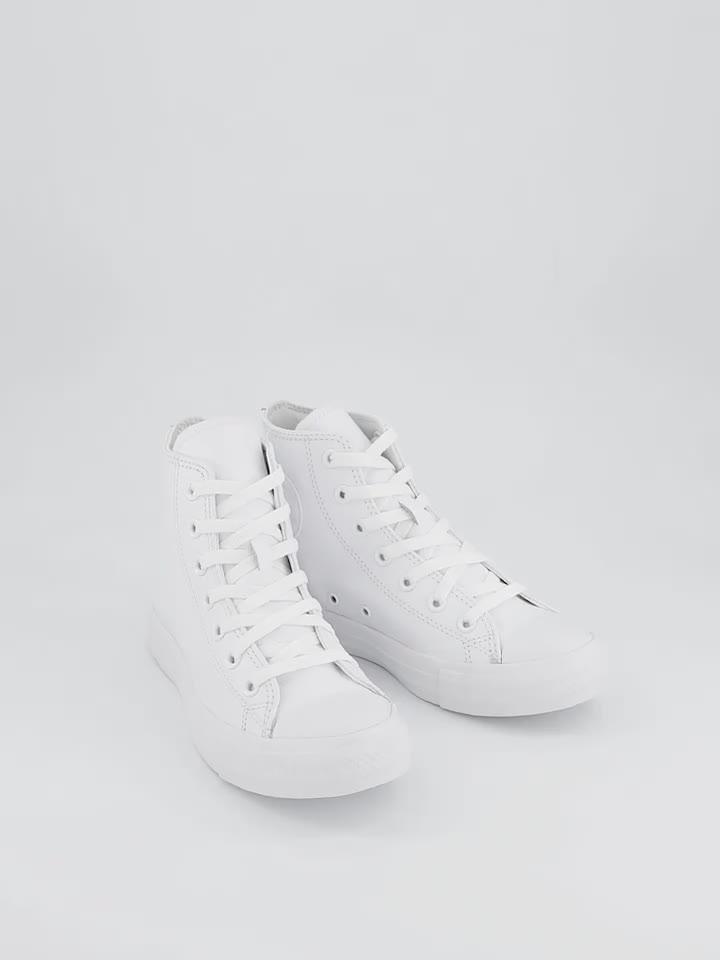 Image thumbnail 7 of 7 of Converse Unisex Leather Hi Top Trainers - White