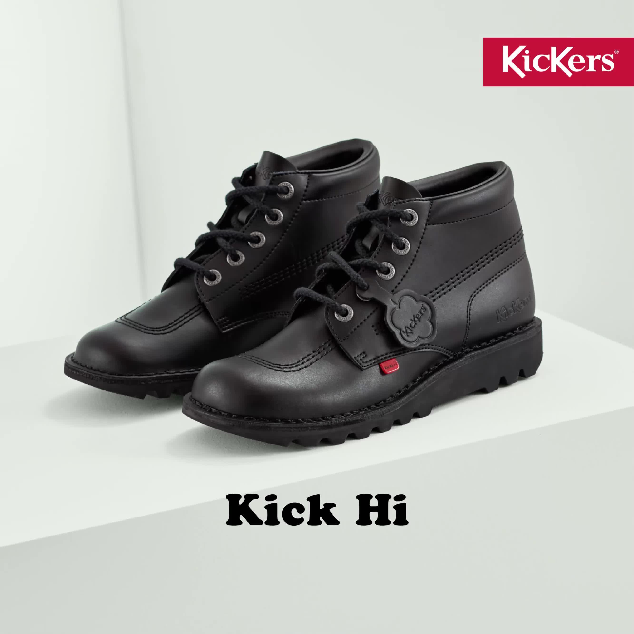 Kickers Kick Hi Leather Ankle Boots - Black