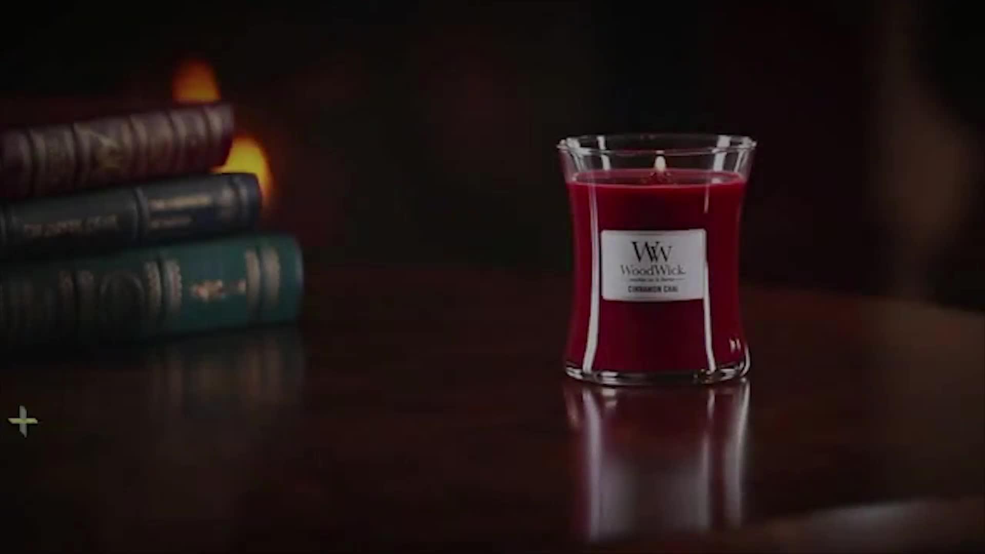 Image thumbnail 3 of 3 of WoodWick Large Hourglass Candle &ndash; Black Cherry