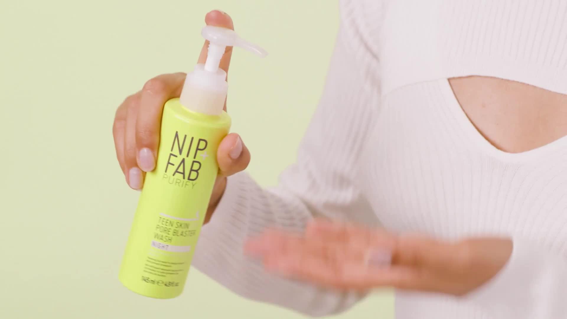 Video of nip-fab-teen-skin-fix-pore-blaster-wash-night-145ml
