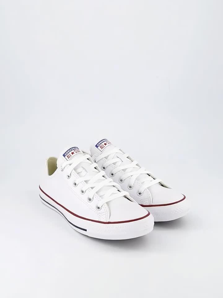Video of converse-leather-ox-trainers-white
