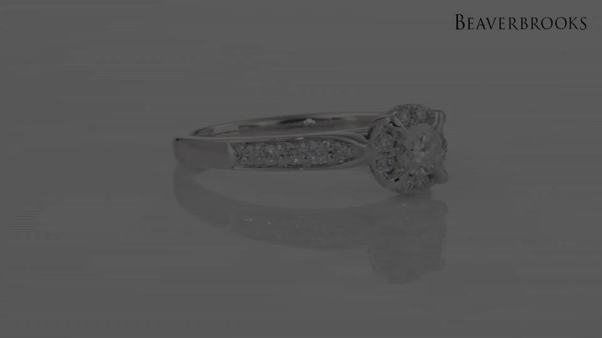 Beaverbrooks platinum deals diamond halo ring