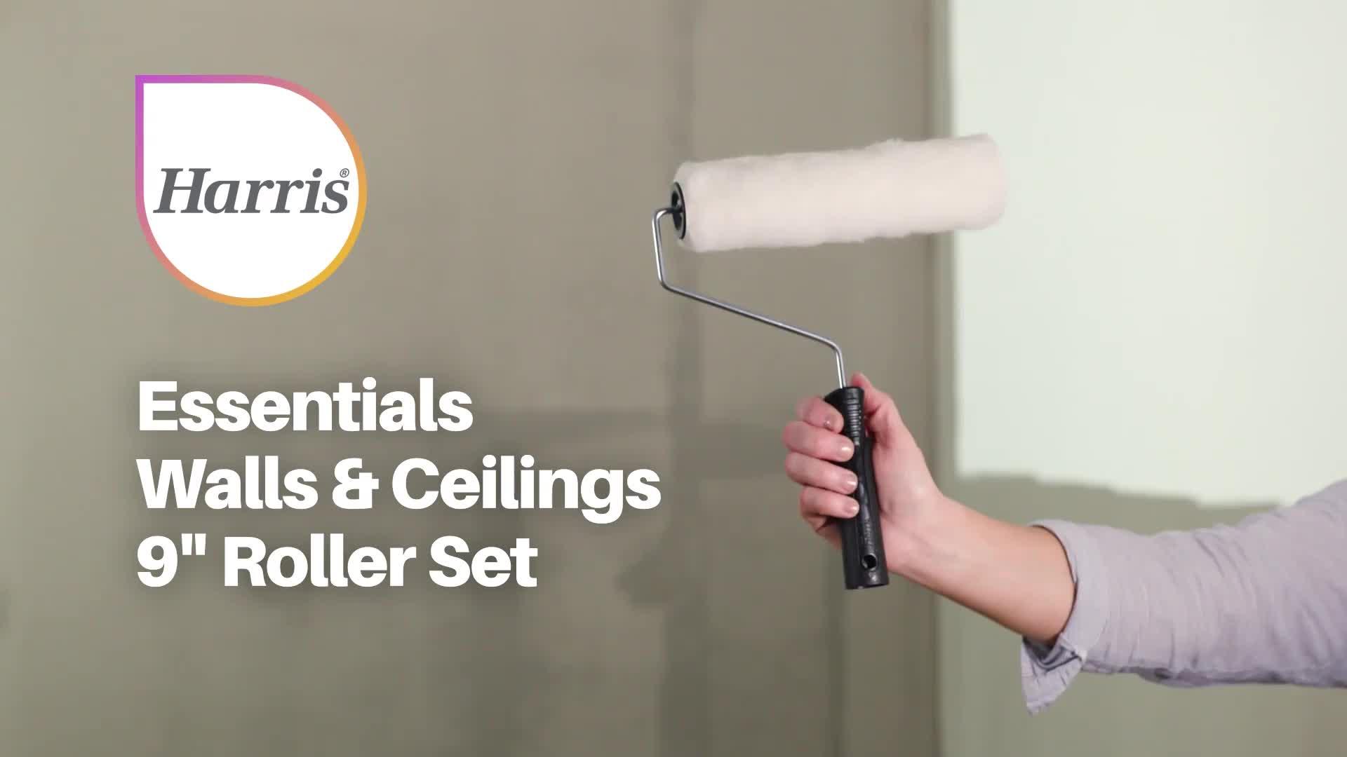 Image thumbnail 4 of 4 of Harris Essentials Walls &amp; Ceilings 9" Twin Sleeve Roller Set