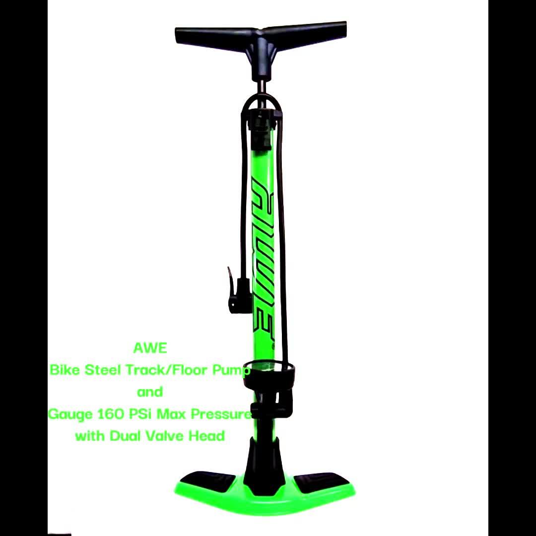 Image thumbnail 6 of 6 of AWE Alloy Track Floor Pump &amp; Gauge 160 PSI
