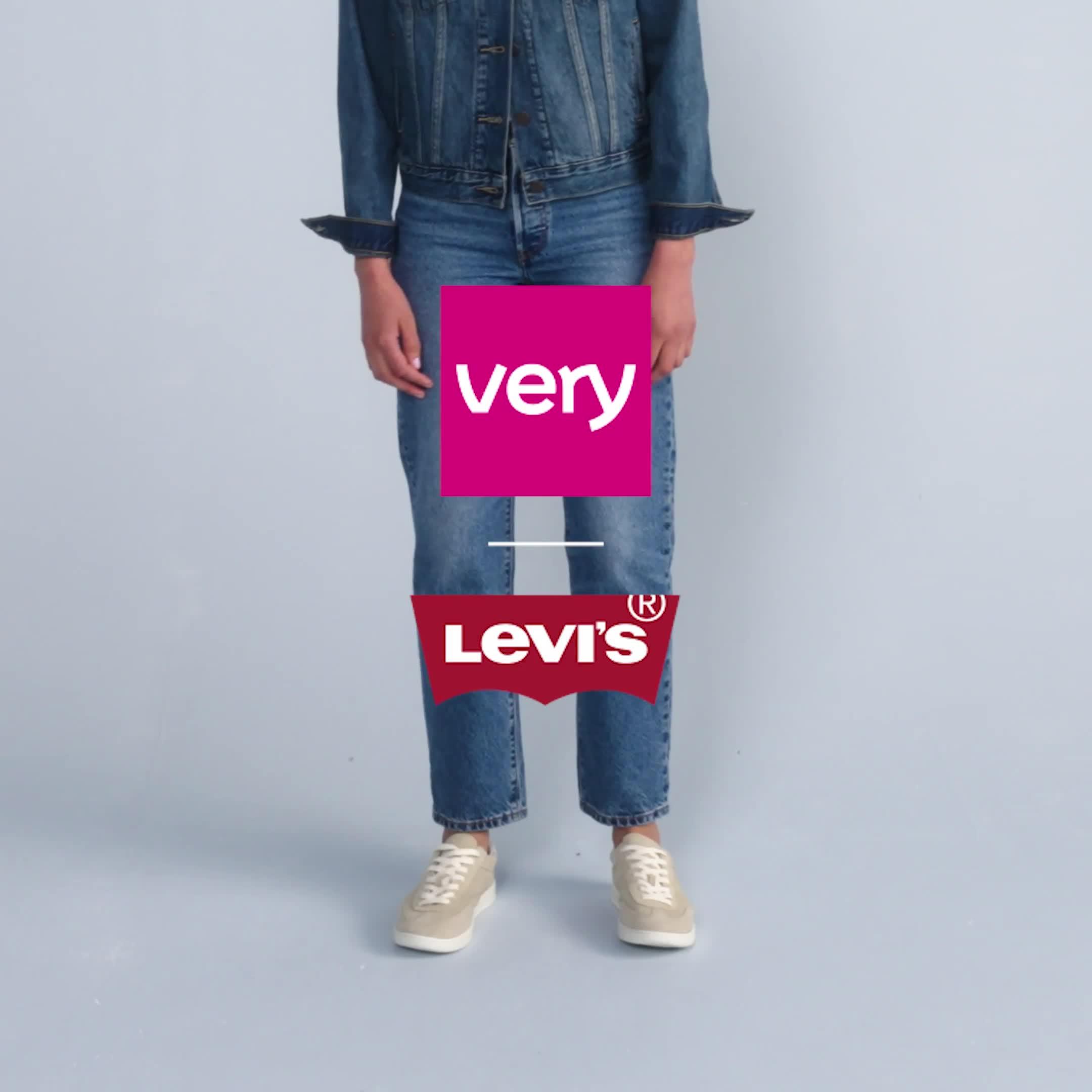 Video of levis-501reg-crop-luxor-blue
