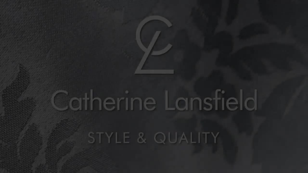 Video of catherine-lansfield-damask-jacquard-pillow-sham-pair-silver