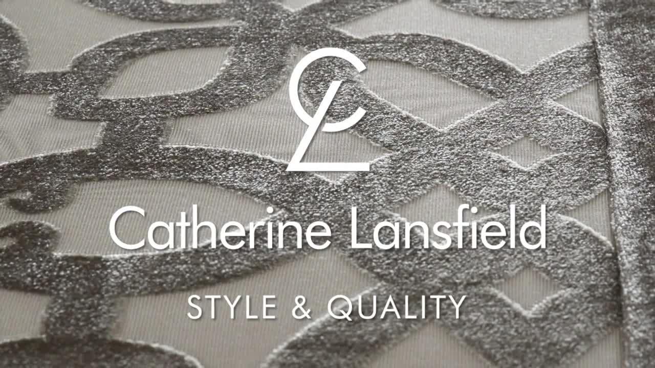 Image thumbnail 5 of 5 of Catherine Lansfield Lattice Cut Velvet Eyelet Lined&nbsp;Curtains