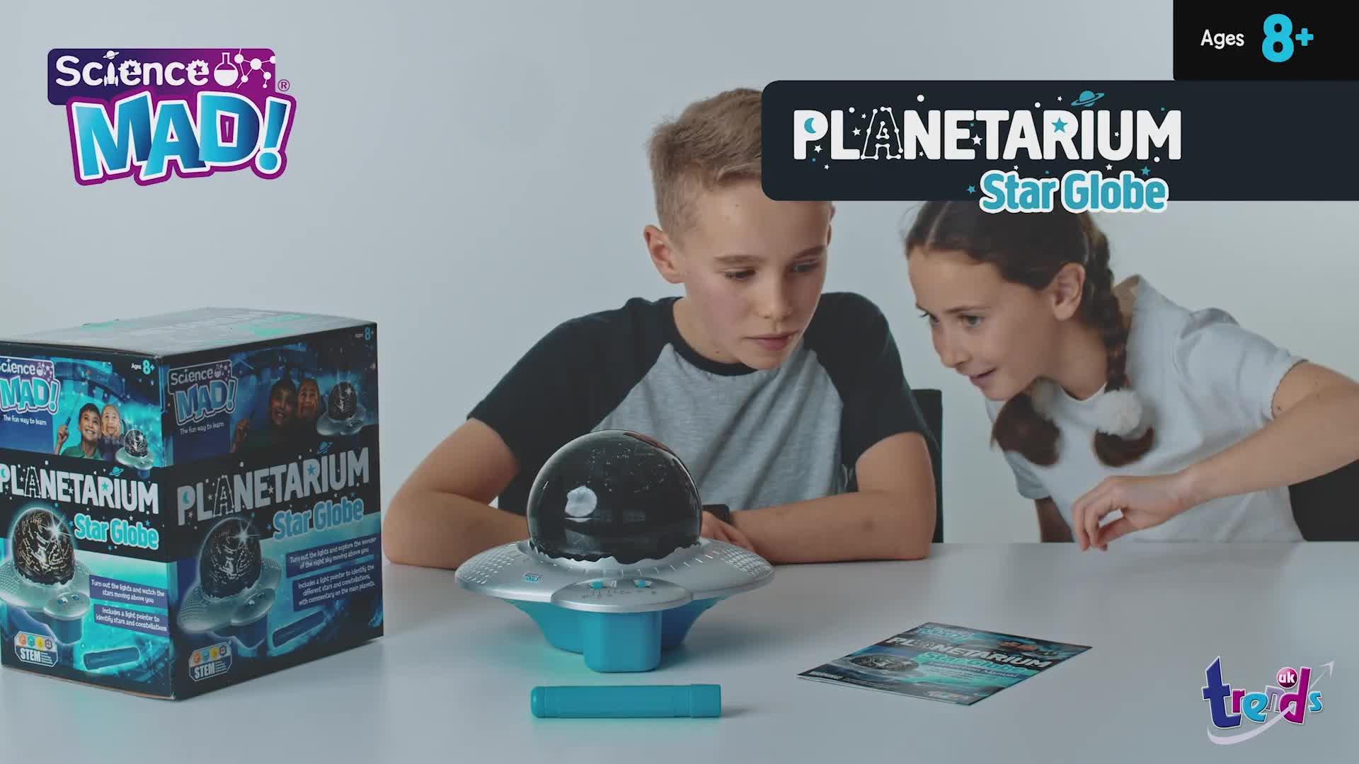 Video of science-mad-planetarium-star-globe