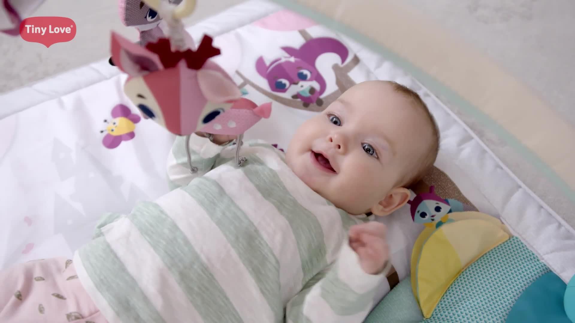Video of tiny-love-gyminireg-deluxe-musical-baby-play-mat-and-activity-gym-tiny-princess