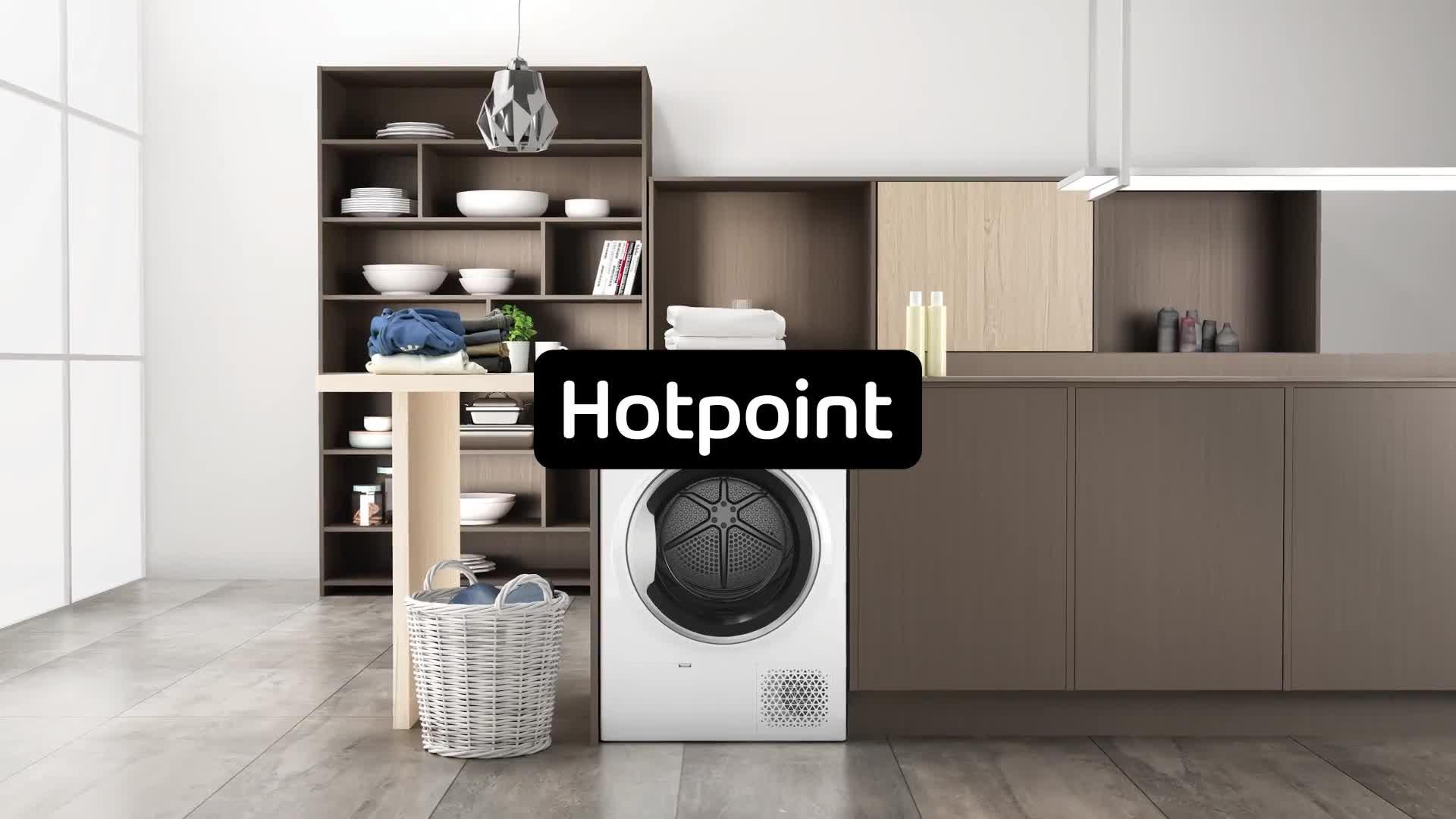 Video of hotpoint-activecare-ntm1192sk-9kg-loadnbsptumble-heat-pump-dryer-white
