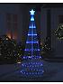 Video of 6ft-white-waterfall-led-outdoor-christmas-tree-light