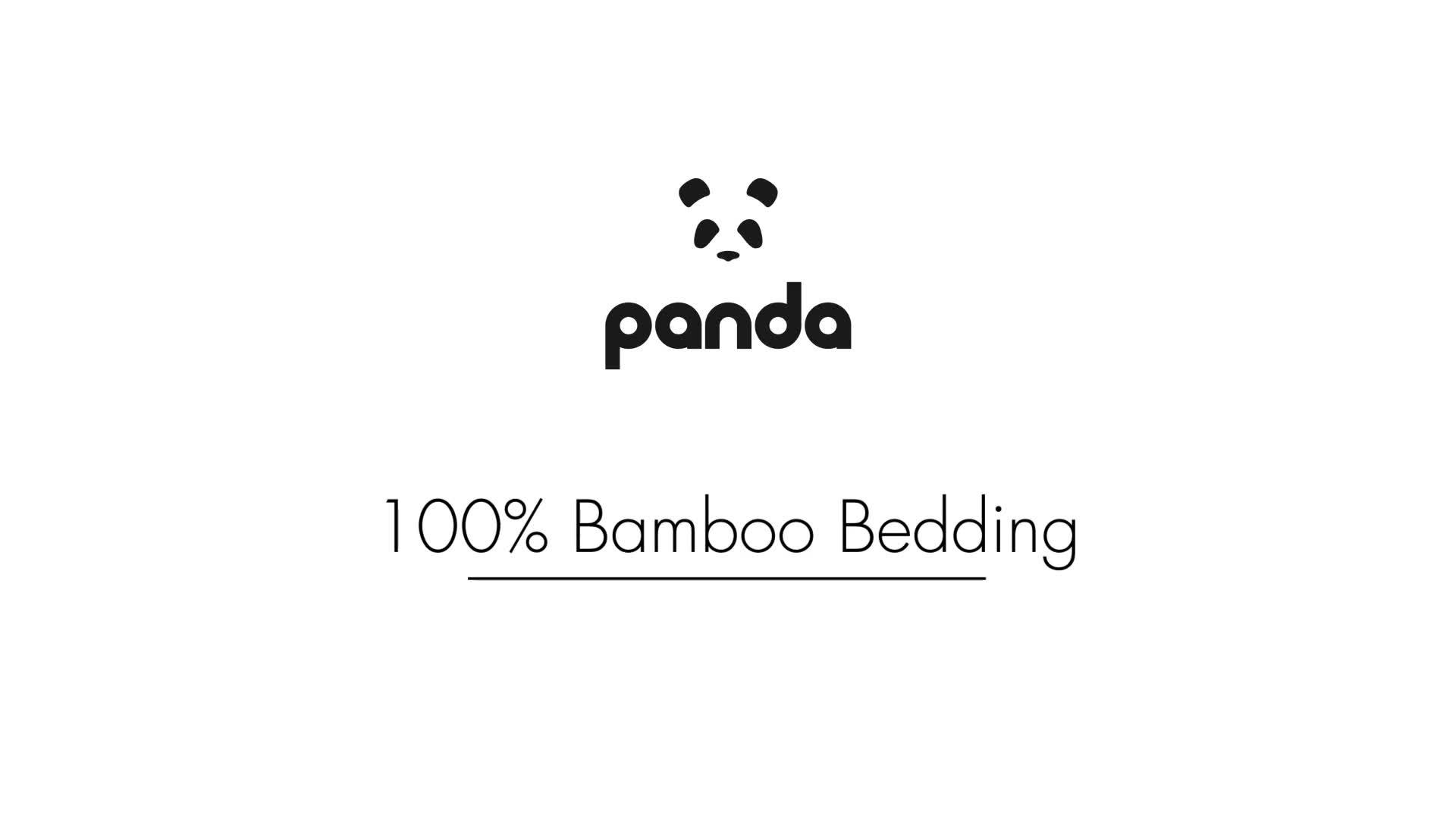 Video of panda-london-100-bamboo-pillowcase-pair