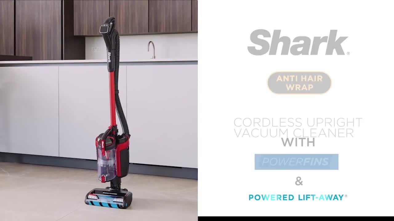 Video of shark-anti-hair-wrap-uprightnbspcordless-vacuum-cleaner-with-powerfins-amp-powered-lift-away--nbspicz300uk