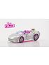Video of barbie-extra-silver-car-with-rolling-wheels-pet-puppy-amp-accessories