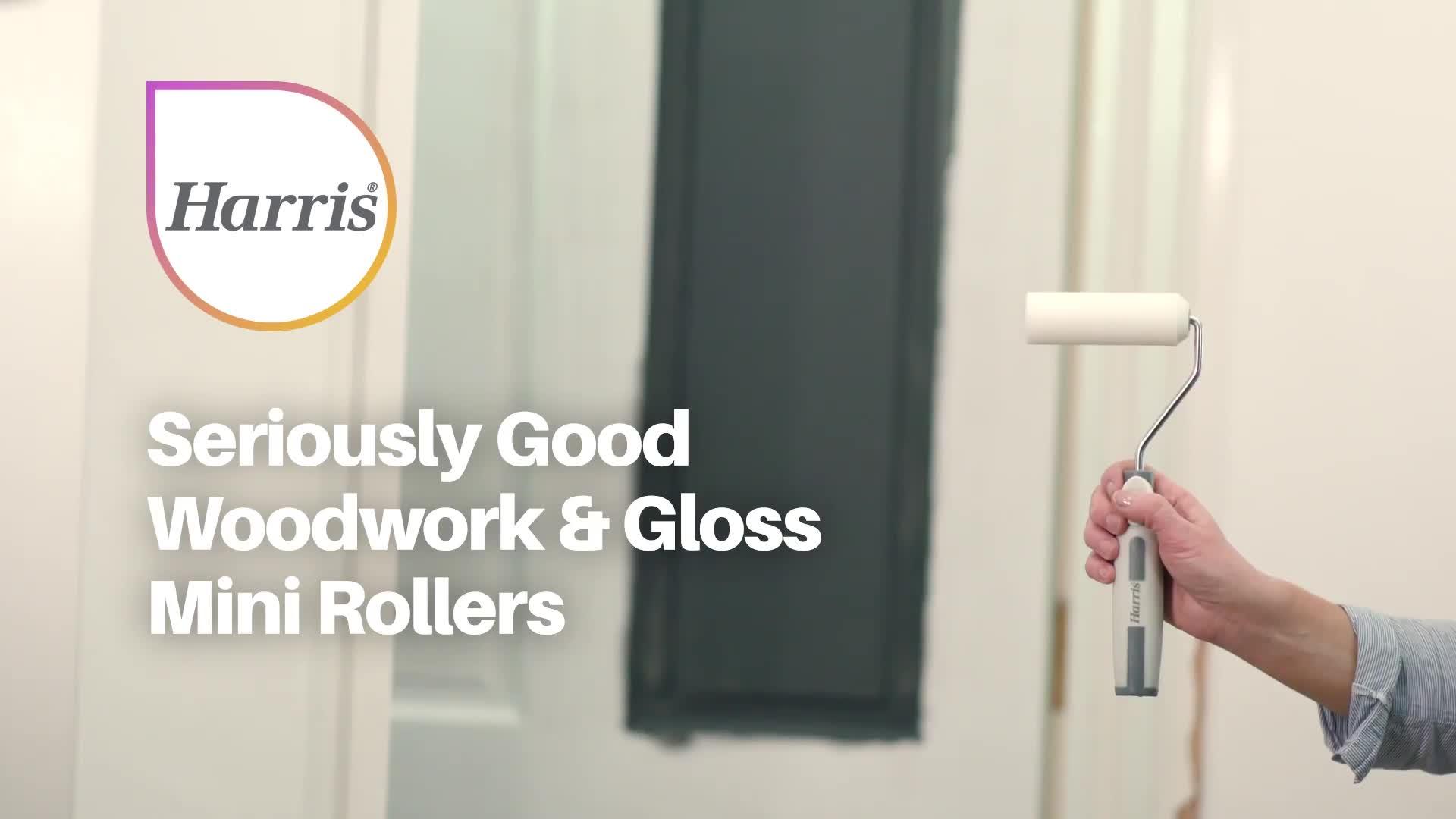 Image thumbnail 4 of 4 of Harris Seriously Good Woodwork Gloss Mini Roller Set 4in - 228 grams