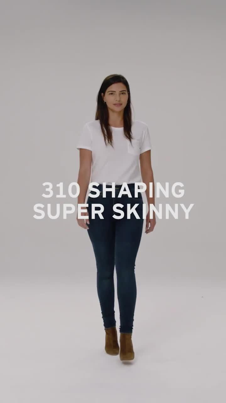 Video of levis-310trade-shaping-super-skinny-jeans-black-squared