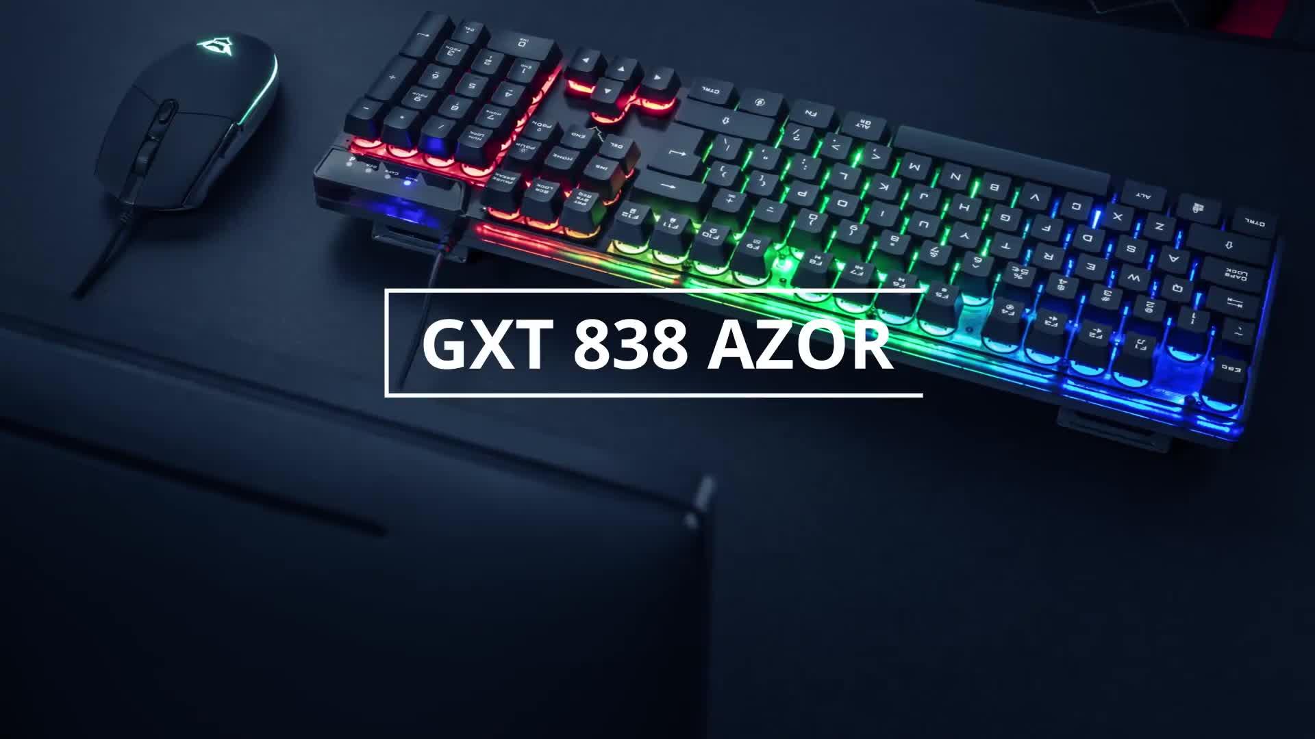Video of trust-gxt838-azor-light-up-rgb-gaming-keyboard-and-mouse-set-for-pcnbsp