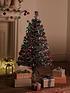 Video of silver-fibre-optic-christmas-tree-4ft