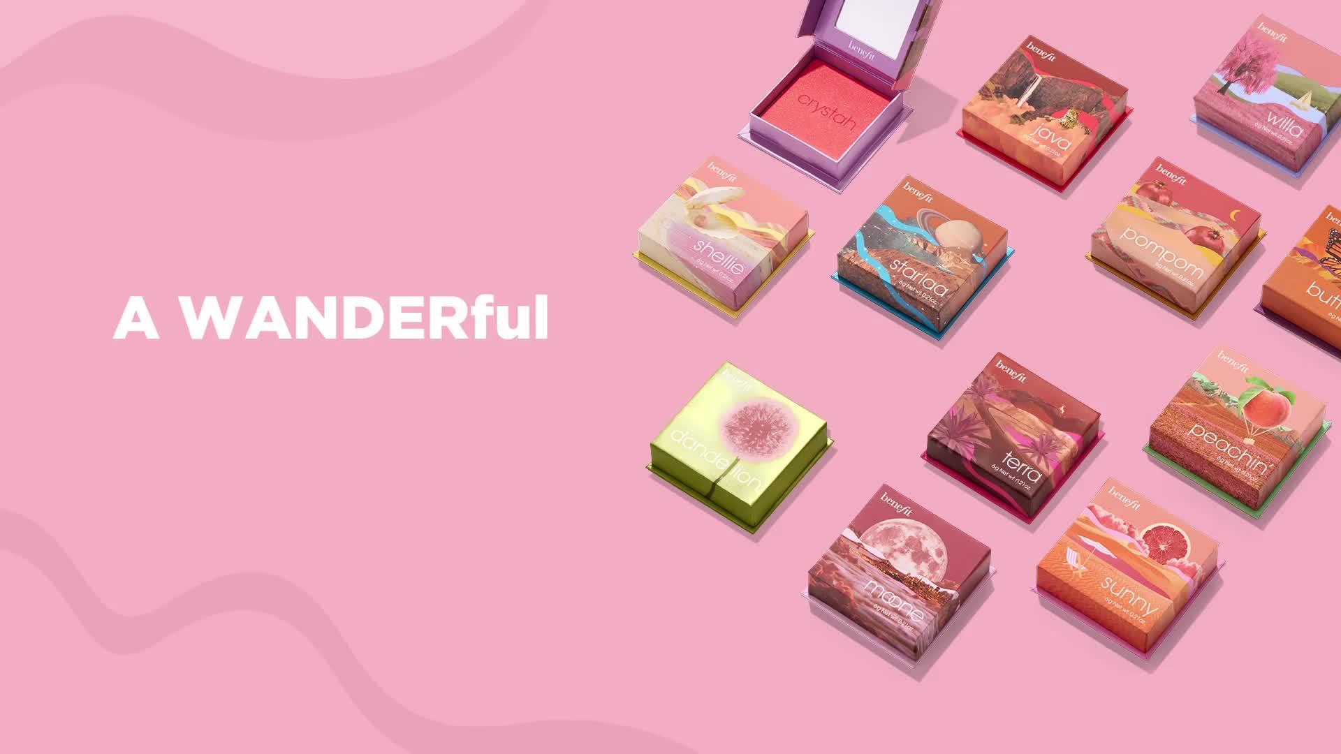 Video of benefit-wanderful-world-blushes-willa-soft-neutral-rose-powder-blusher