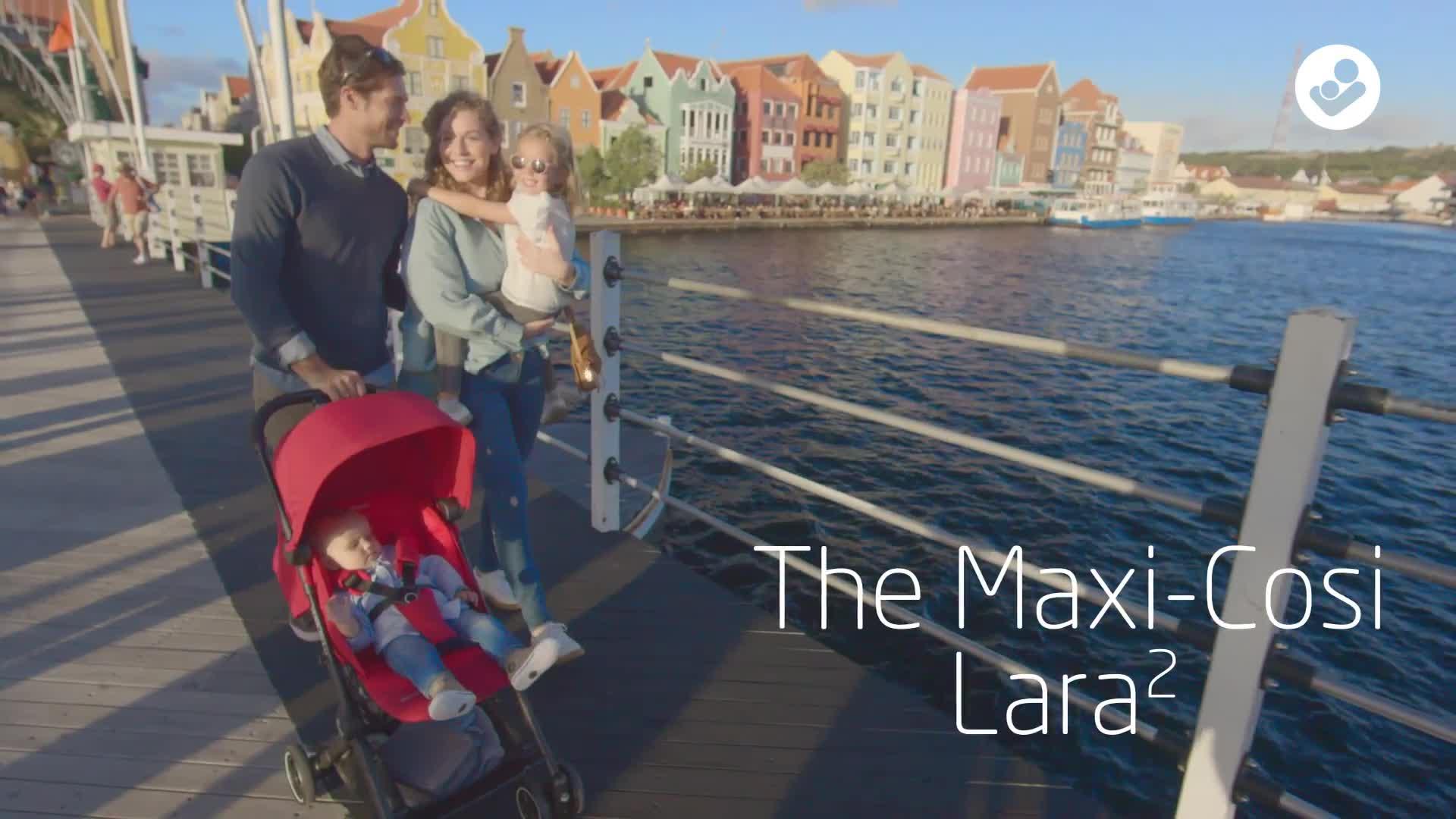 Video of maxi-cosi-lara2-ultra-compact-stroller-essential-graphite