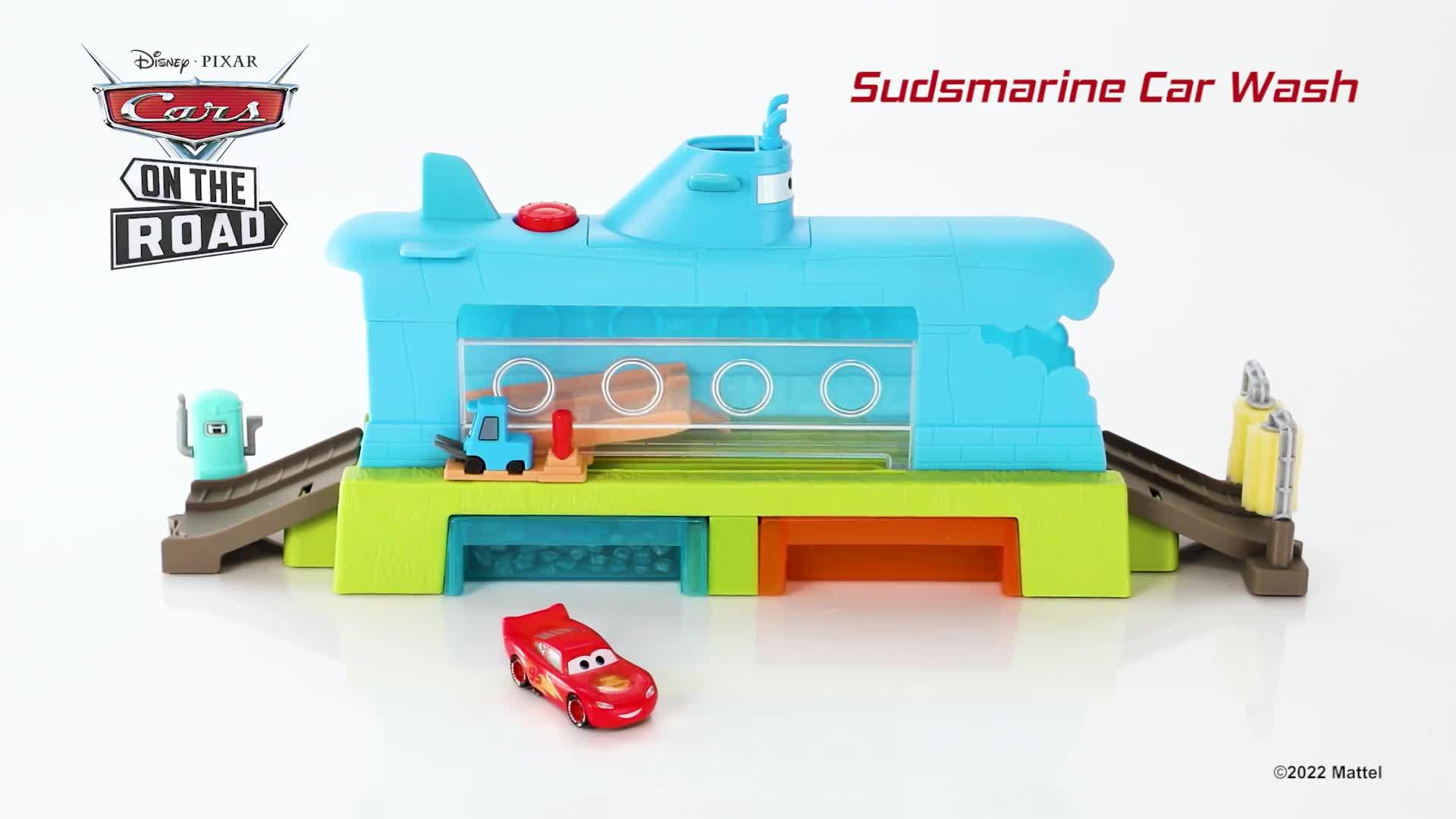 Disney Pixar Cars On The Road Sudsmarine Car Wash Playset