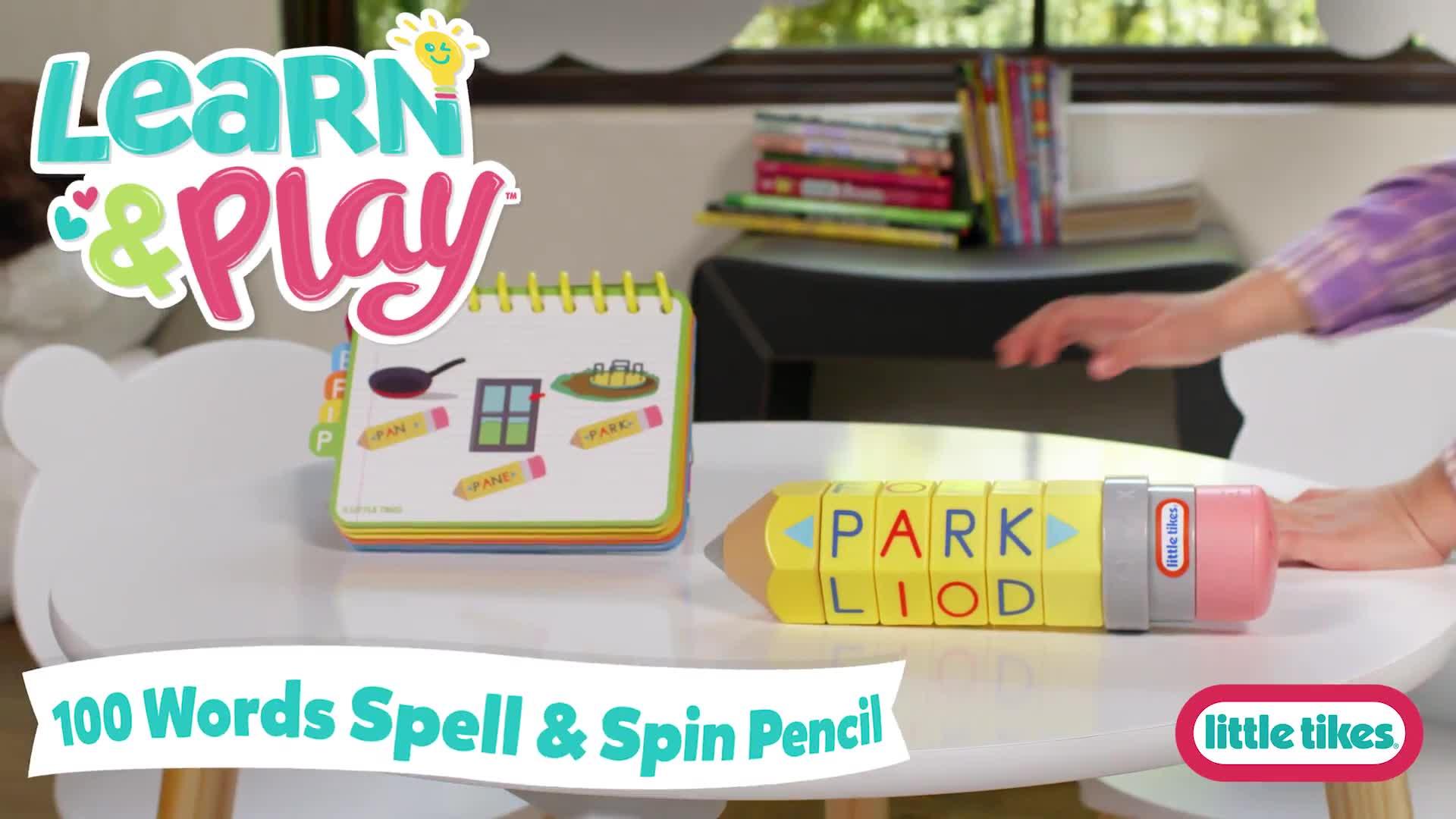 Video of little-tikes-100-words-spell-amp-spin-pencil