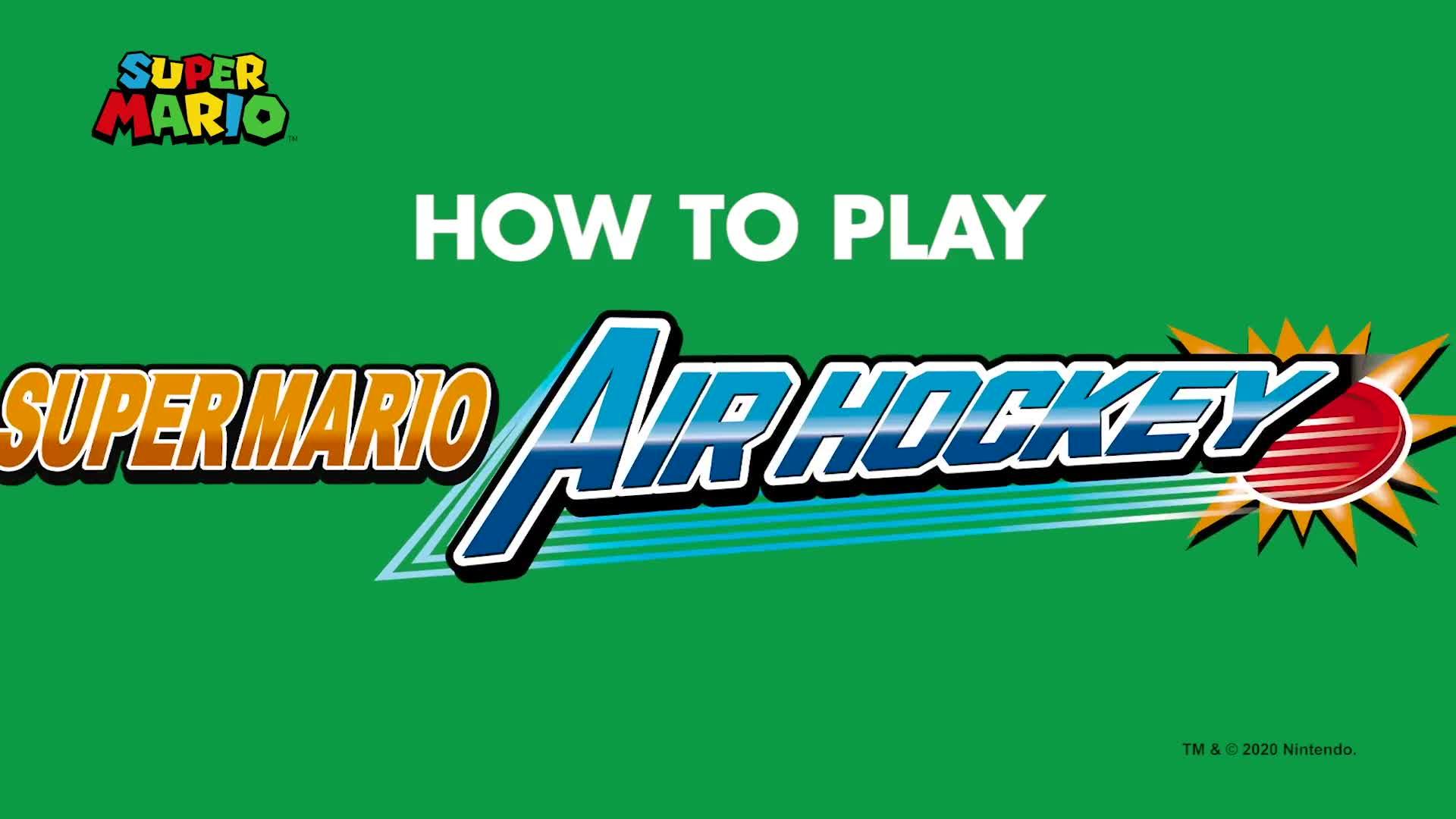 Video of super-mario-air-hockey-tabletop-actionnbspgame