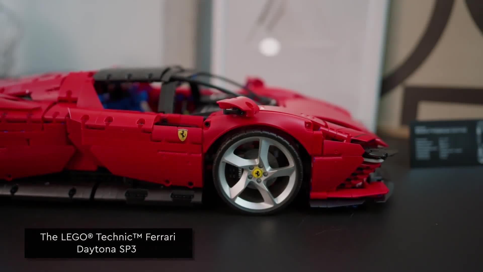 LEGO Ferrari Daytona SP3 build in 10 minutes