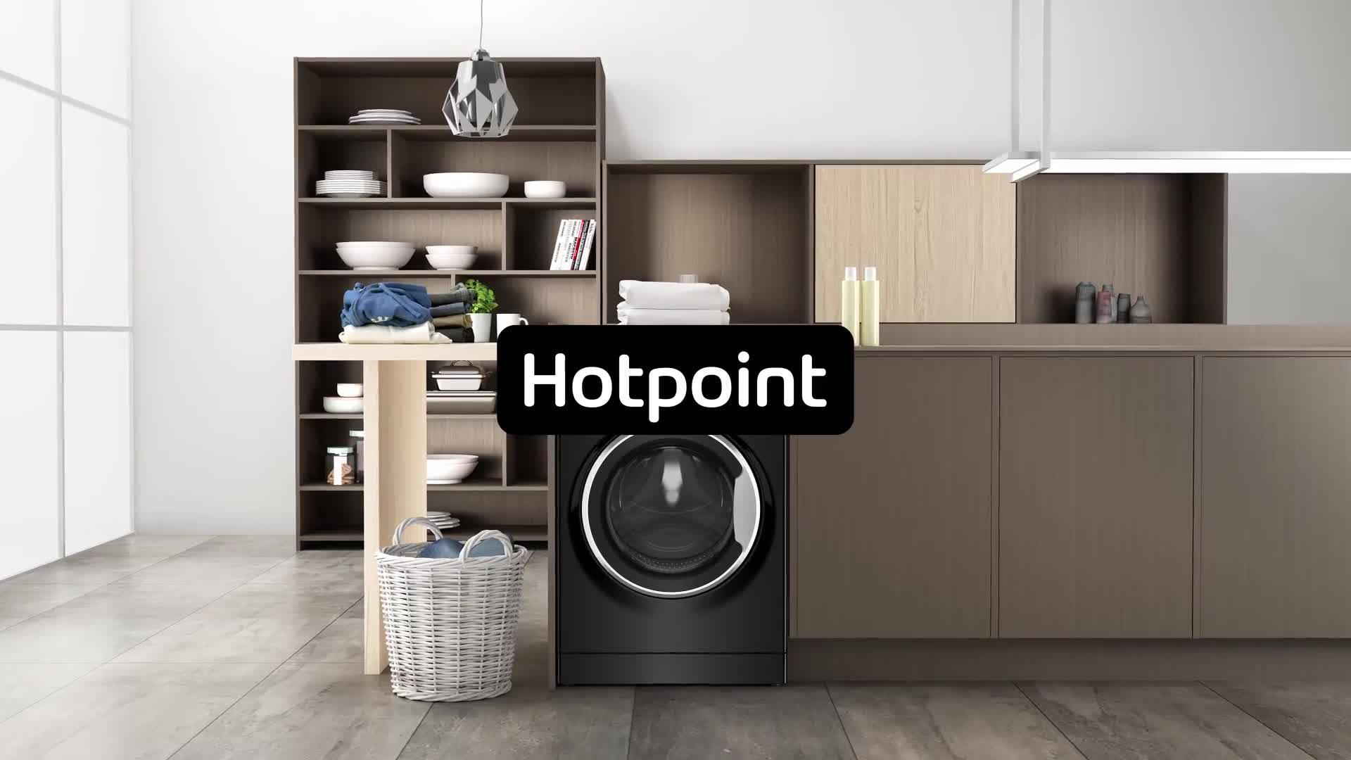 Video of hotpoint-ndb9635bsuk-db-96kg-1400rpm-washer-dryer-black-amp-silver