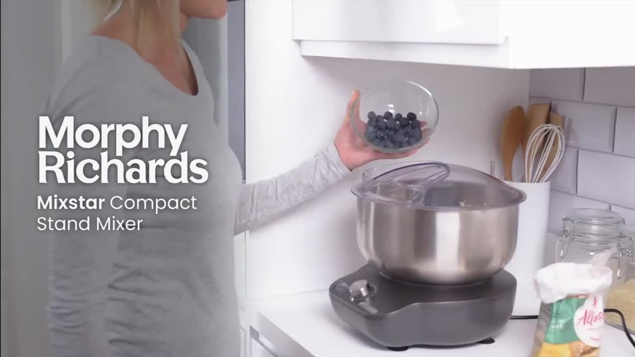 Video of morphy-richards-mixstar-400520-compact-stand-mixer-grey