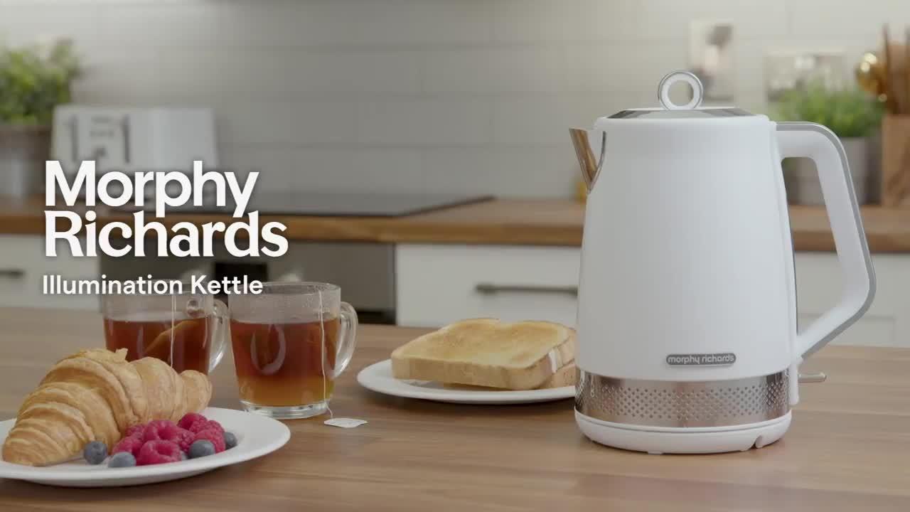 Morphy Richards Illumination 108022 Kettle Titanium littlewoods