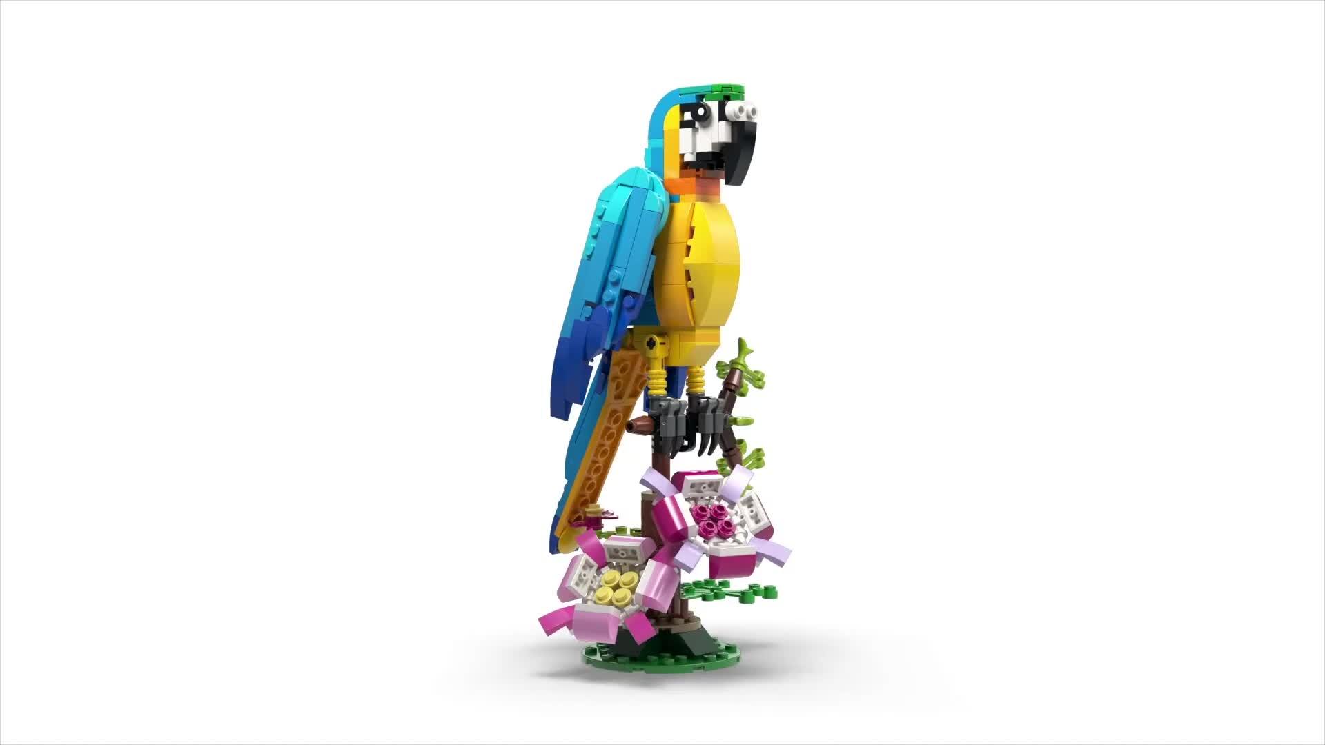 Image thumbnail 8 of 8 of LEGO Creator Exotic Parrot Toy Set 31136
