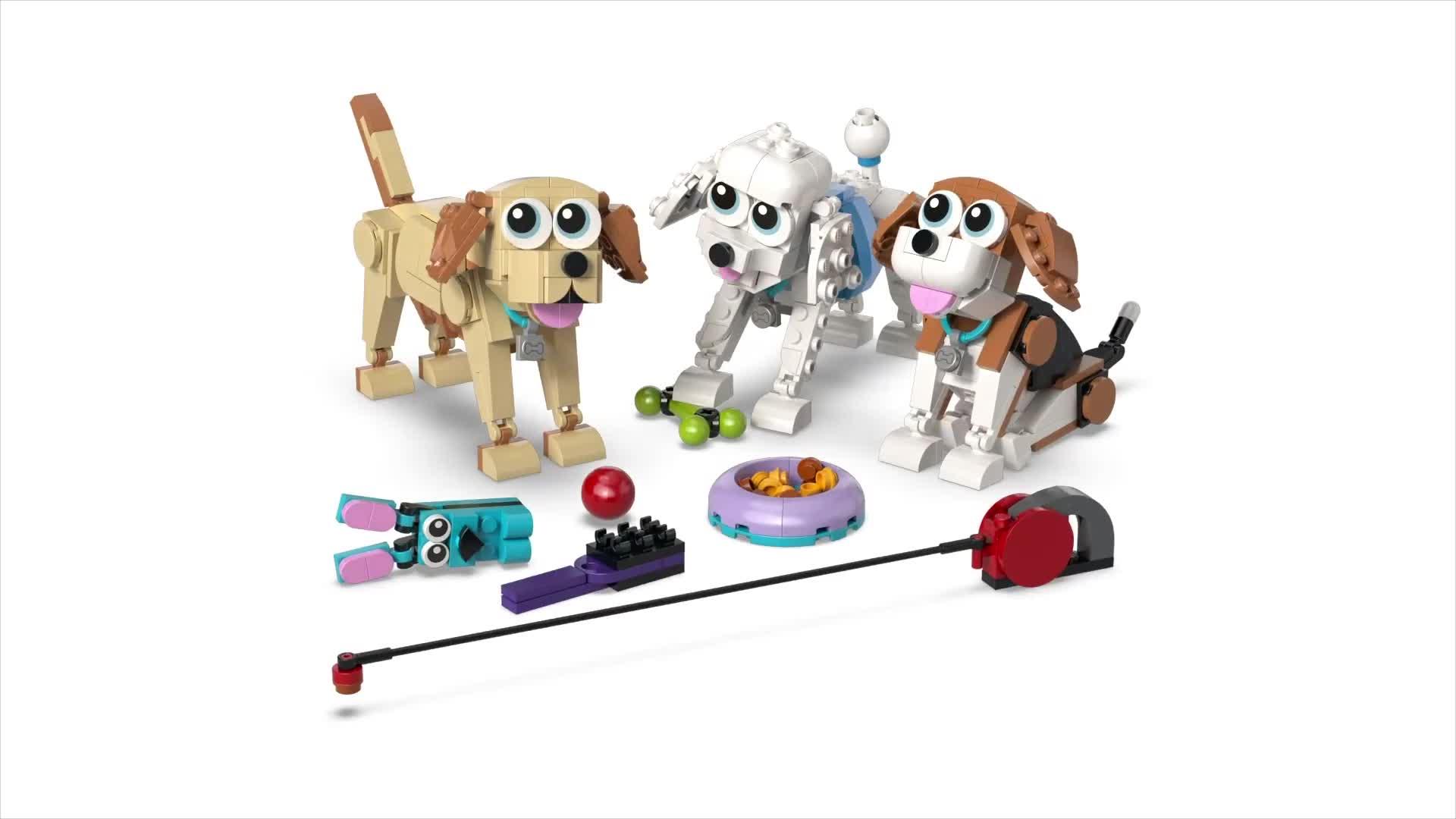 Image thumbnail 8 of 8 of LEGO Creator 3 in 1 Adorable Dogs Animal Toys 31137