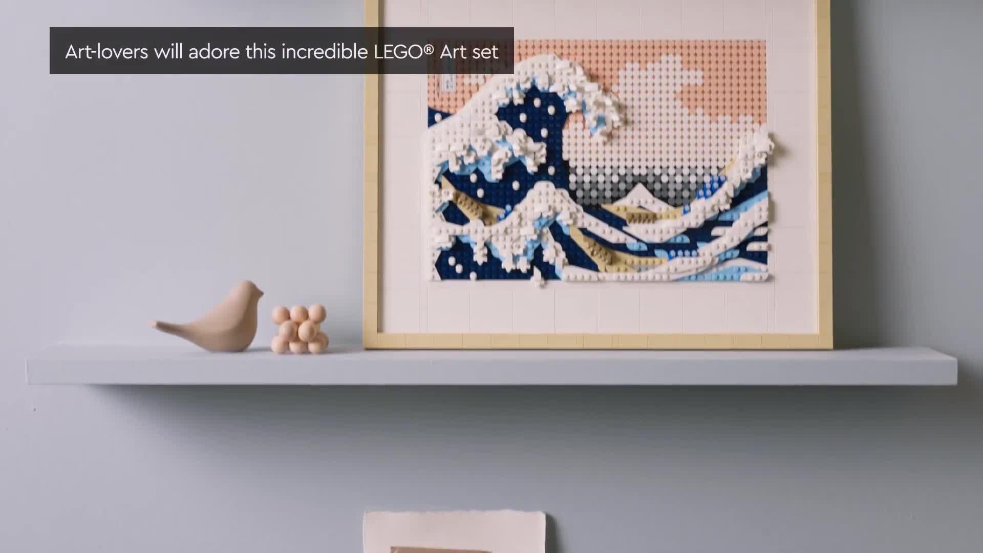 Image thumbnail 7 of 7 of LEGO ART Hokusai &ndash; The Great Wave Craft Set 31208