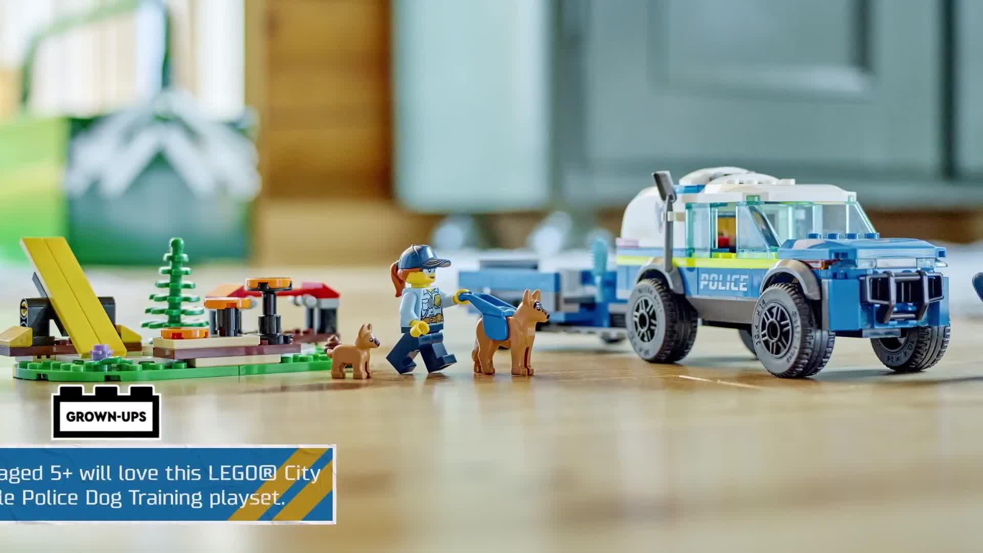 LEGO City Mobile Police Dog Training Set 60369 Littlewoods