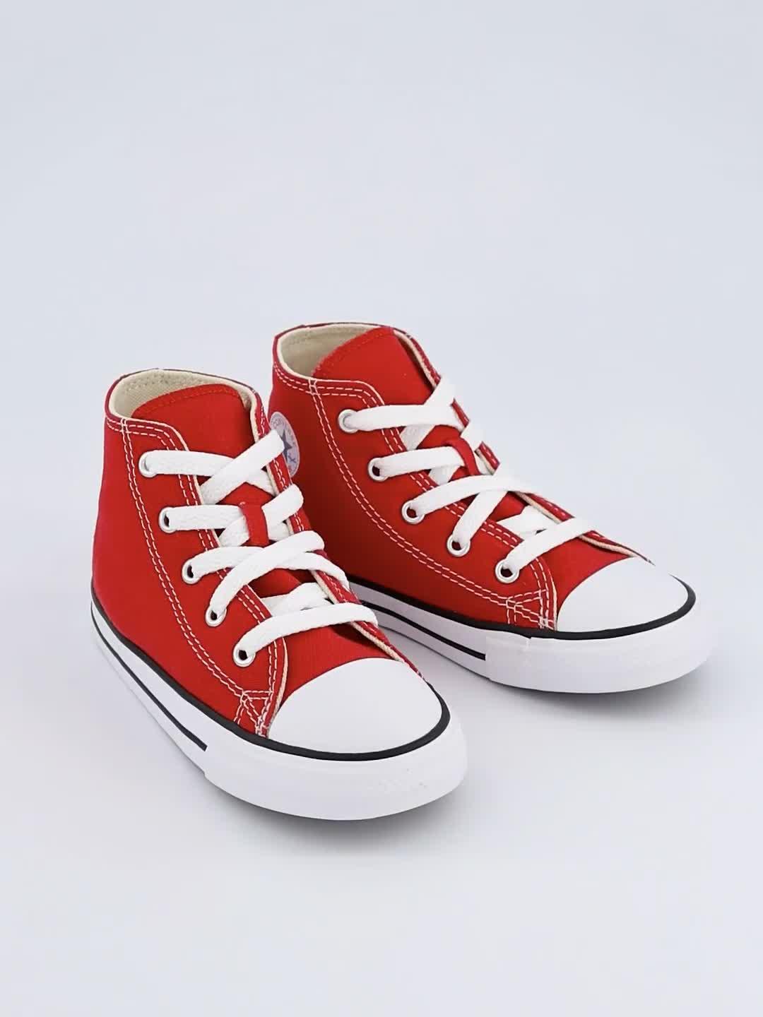 Video of converse-infant-hi-top-trainer-red