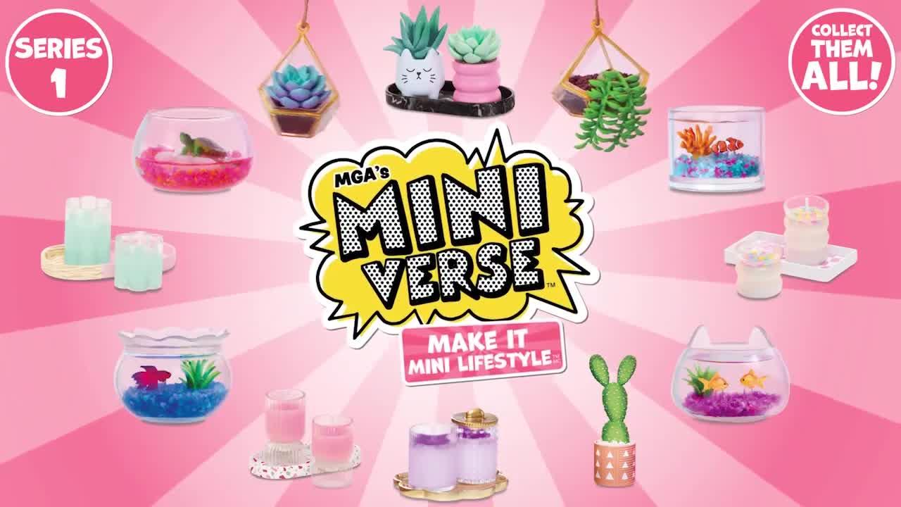 MGA's Miniverse Make It Mini Lifestyle Series 1 Nursery Pack Bundle (3  Pack) Mini Collectibles, Mystery Blind Packaging, DIY, Resin Play, Replica