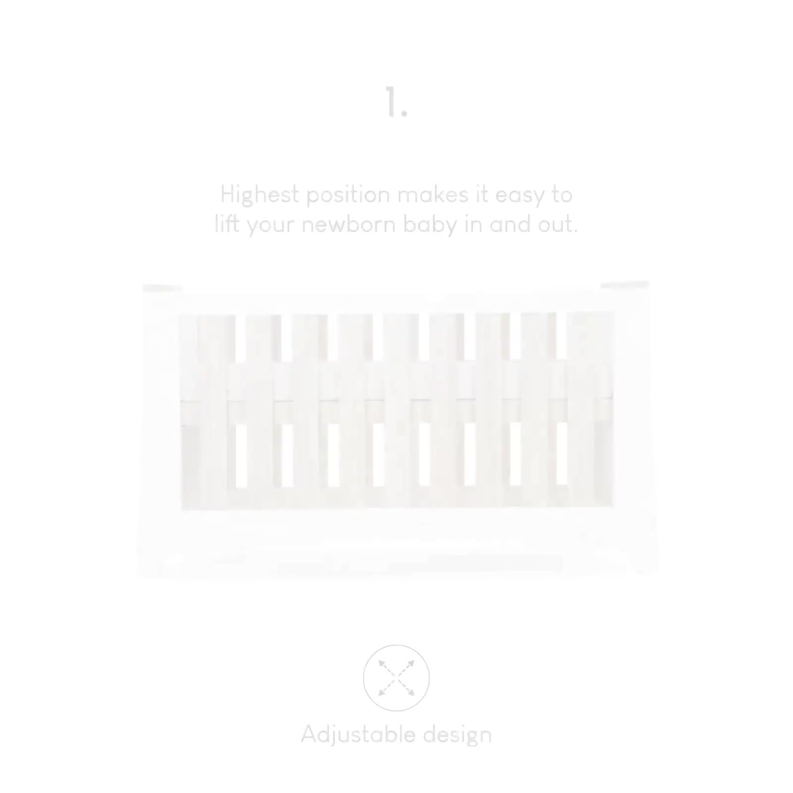 Video of cuddleco-ada-2-piece-nursery-furniture-set-white-and-ash
