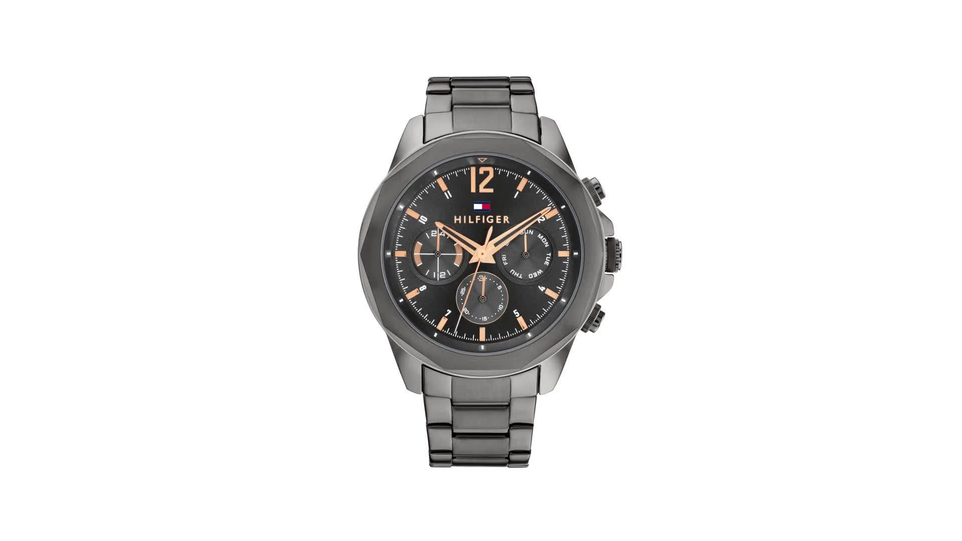 Video of tommy-hilfiger-two-layered-case-mens-watch