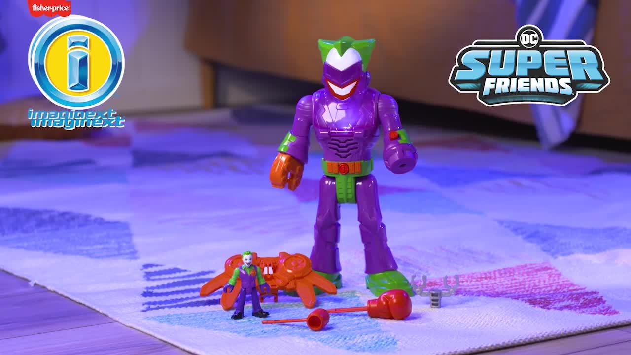 Video of imaginext-dc-super-friends-the-joker-insider-amp-laffbot-figure