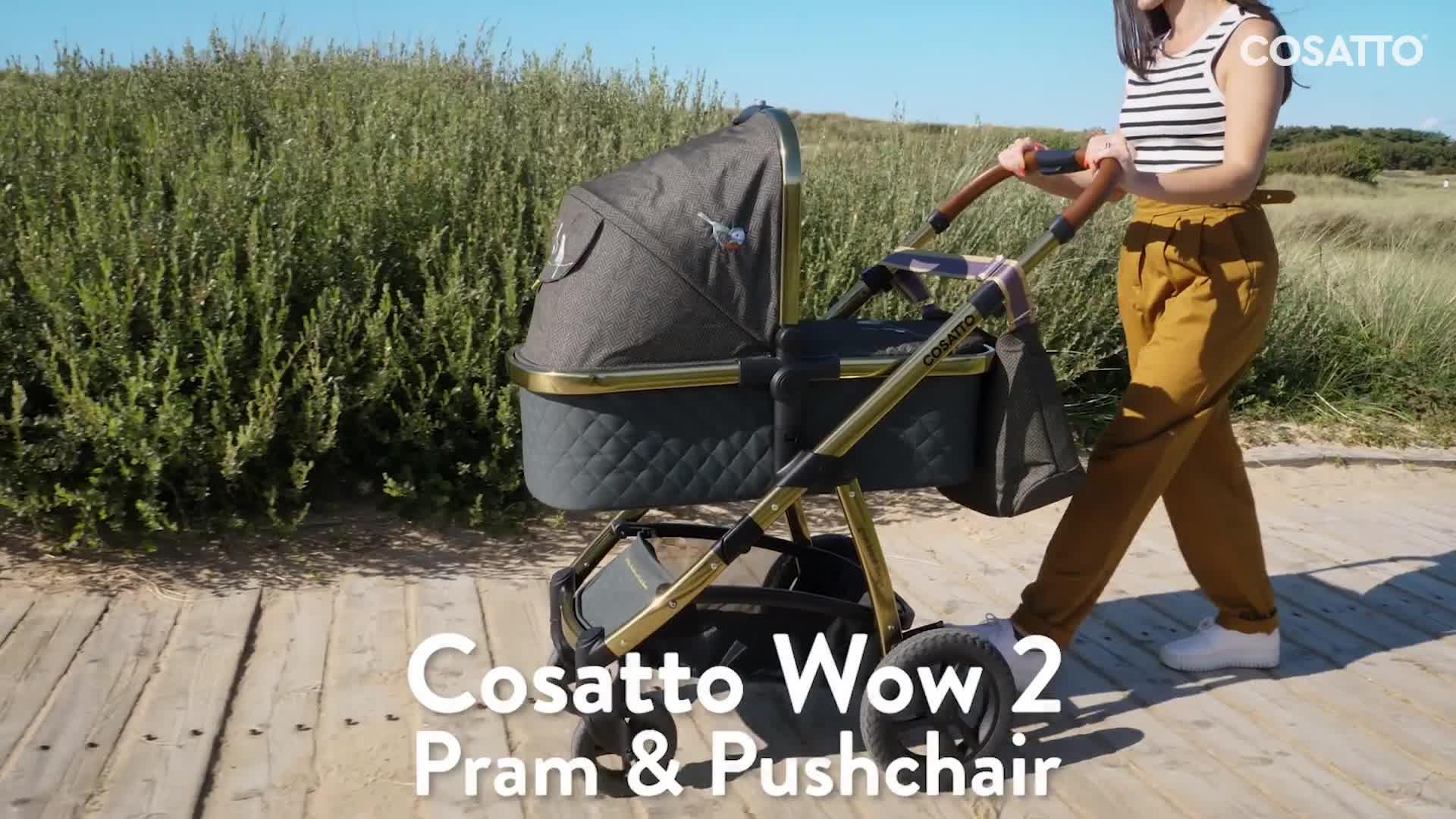 Video of cosatto-wow-2-everything-pushchair-bundle--nbspsilhouette