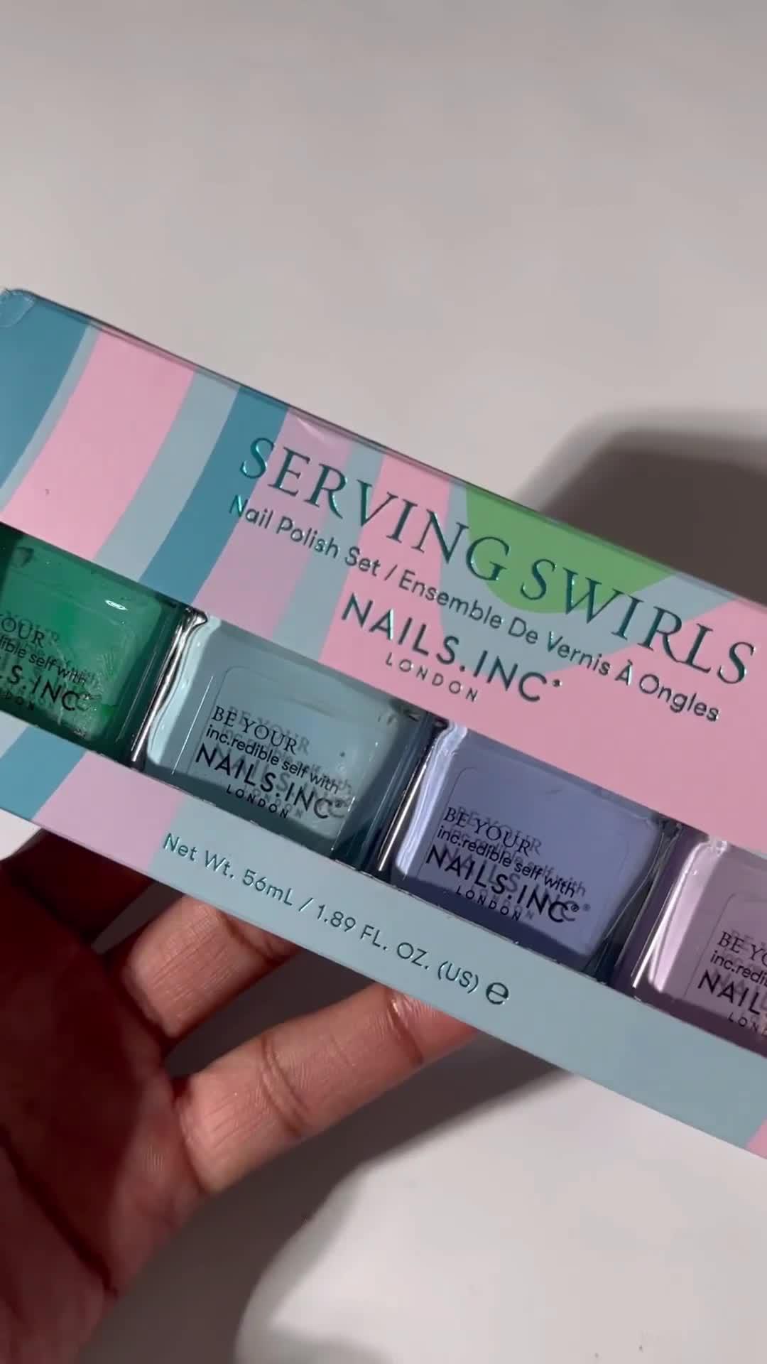 Video of nails-inc-serving-swirls-nail-polish-quad