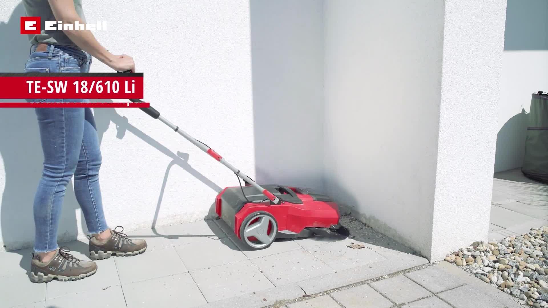 Video of einhell-pxc-610mm-cordless-push-sweeper-te-sw-18610-li-solo-18v-without-battery
