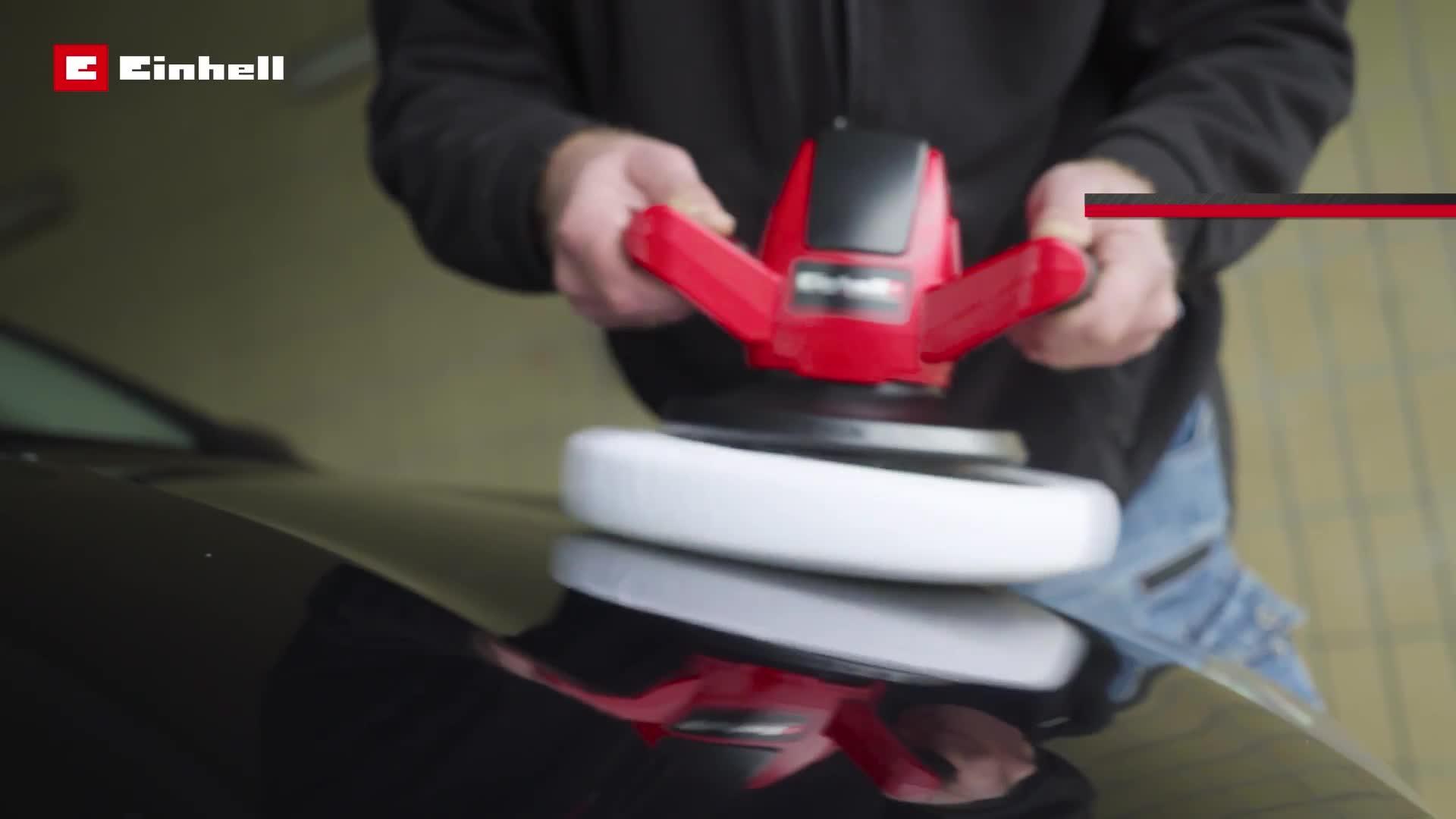 Video of einhell-pxc-cordless-car-polisher-ce-cb-18254-li-solo-18v-without-battery