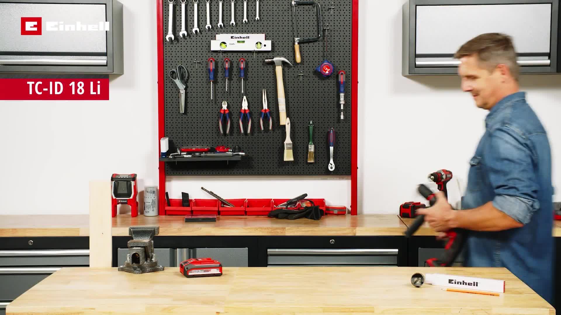 Video of einhell-pxc-cordless-hammer-drill-tc-id-18-li--solo-18v-without-battery