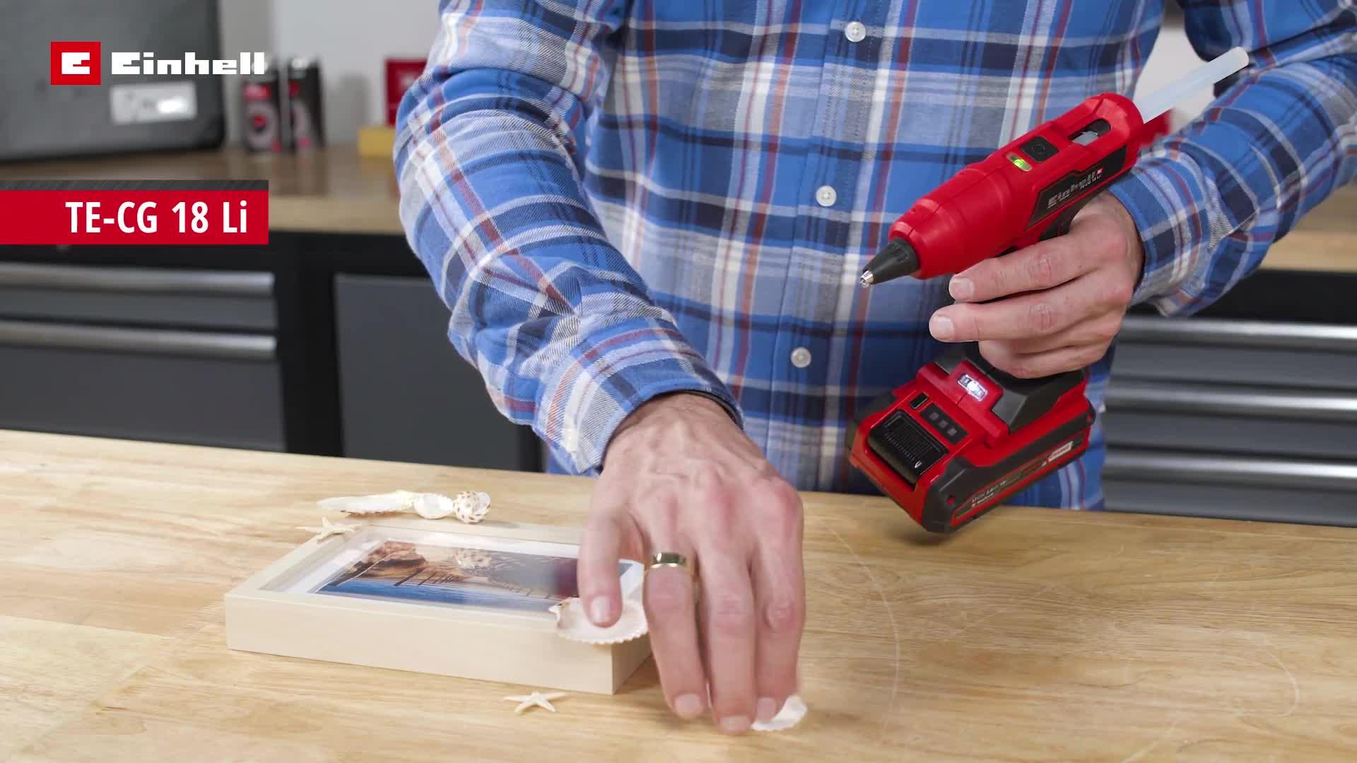 Video of einhell-pxc-cordless-glue-gun-te-cg-18-li-solo-18v-without-battery