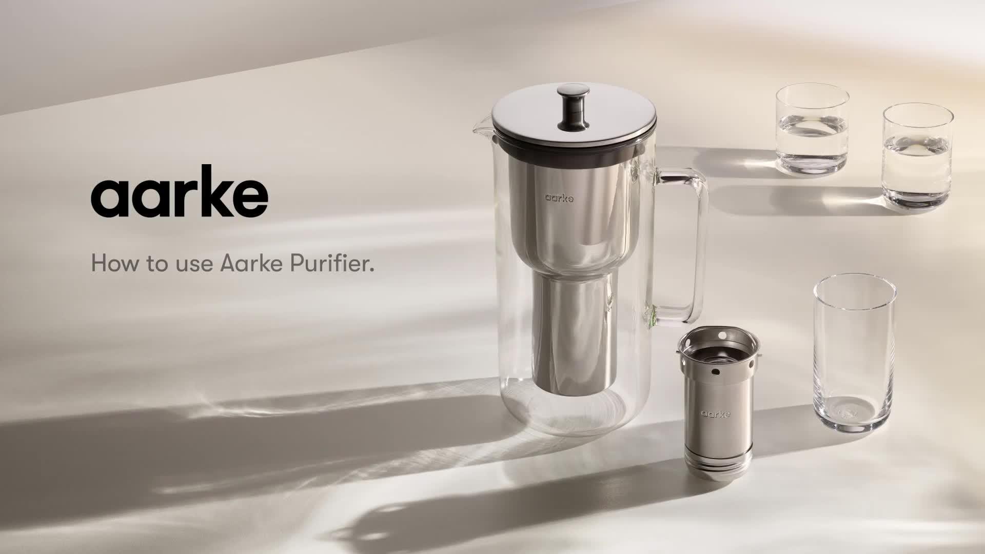 Video of aarke-purifier-water-filter-jug