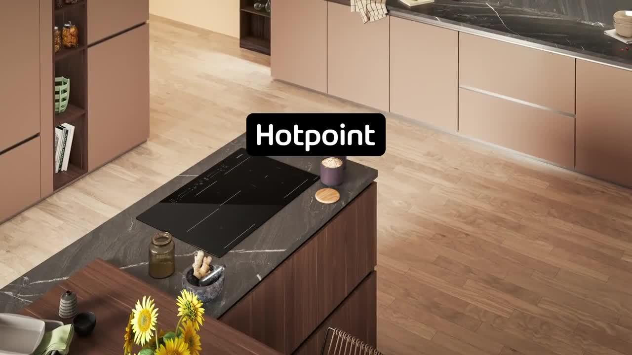 Video of hotpoint-ts6477ccpne-cleanprotect-77cm-integrated-induction-hob