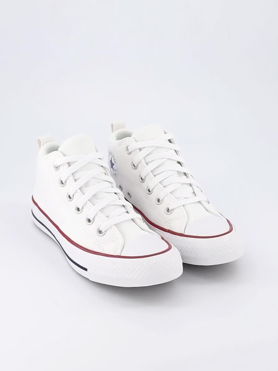Image thumbnail 6 of 6 of Converse Junior Boys Malden Street Mid Top Trainers - White
