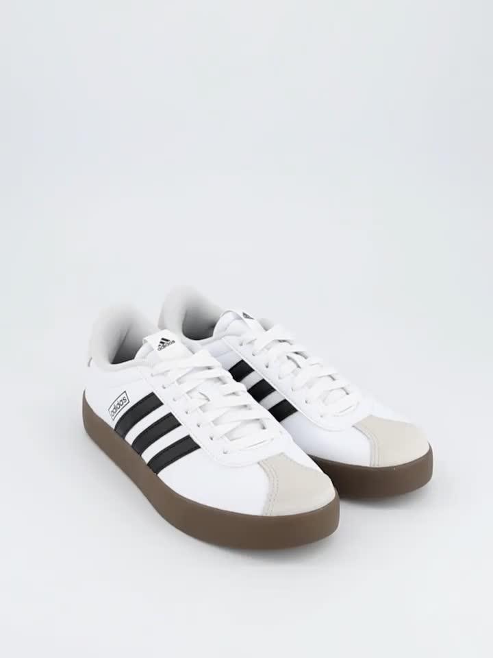 Video of adidas-sportswear-womens-vl-court-30-trainers-whiteblack